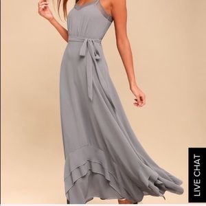 Gray Maxi Dress